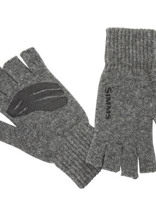 Рукавички simms wool half finger glove steel l/xl (13234-030-4050)