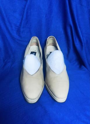 Туфли кожаные vittorio ricci hand made in italy vintage 90s