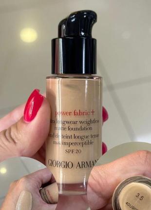 Тональна основа - armani power fabric+ spf 20 #3.5