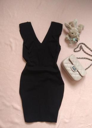 Короткое маленькое черное платье р 36 с 44 s
