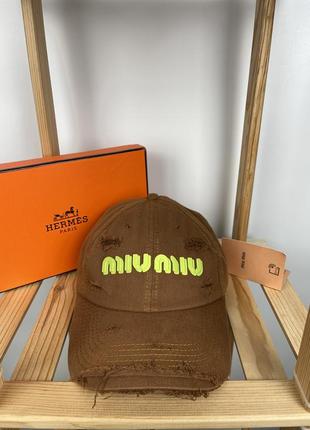 Miu miu cap | кепка міу міу