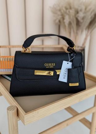 Стильная люксовая черная женская сумка guess enisa кожаная женская сумка деловая повседневная женская сумка с ремешком