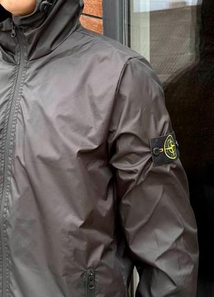 Ветровка stone island gore-tex черная