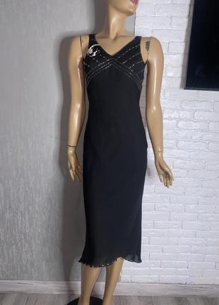 Винтажное вечернее платье шикарное коктейльное платье винтаж anne brooks от debenhams, xs