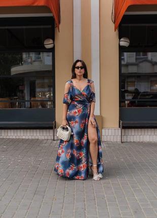 Довга святкова сукня батал plus size