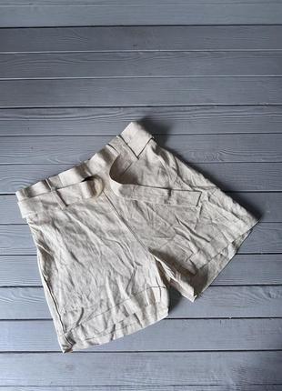 Льняні шорти з льону primark