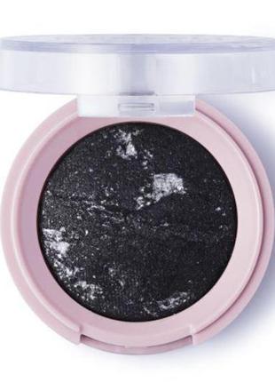 Тени для век pretty by flormar stars baked eye shadow 06 - black glitters