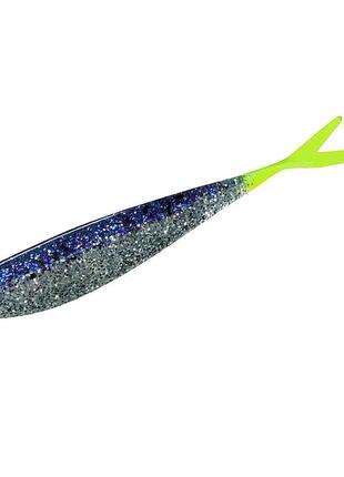 Силікон lunker city fat fin-s fish 3.5" #281 purple ice/ chartreuse tail 8 шт. (36281)