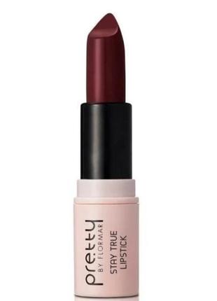 Помада для губ pretty by flormar stay true lipstik 016 — purple grapes