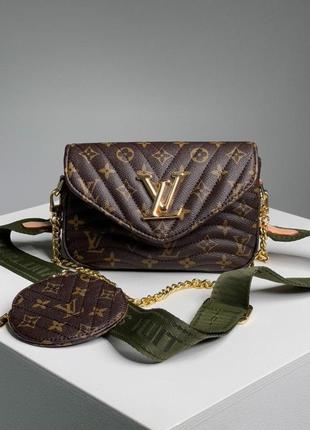 Актуальна повсякденна жіноча сумка з гаманцем стьогана сумка крос боді принтована сумка і гаманець сумка louis vuitton