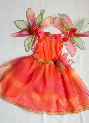 Фея цветов fairy dust карнавальный костюм на 3-4 года