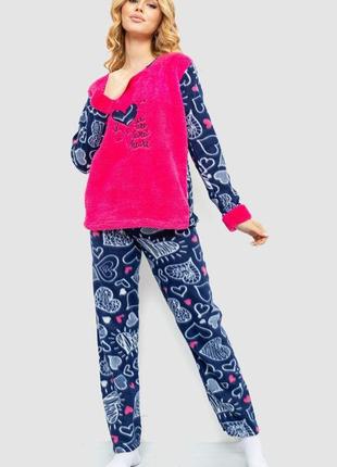 Пижама женская махра, цвет розовый, 214r0151