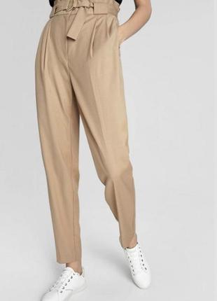 Шикарные модные брюки песочного цвета ostin, р.хл (наш 50/52 примерно))