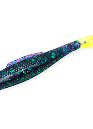 Плаваючий силікон zman minnowz 3" 6pc #purple/chartreuse tail (gmin-71pk6) силіконова приманка для риболовлі силіконові рибки