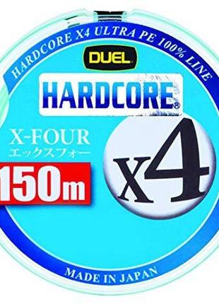 Шнур duel hardcore x4 150m 0.153mm 6.4kg green #0.8 (h3274-mg)