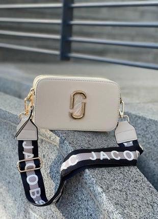 Жіноча сумочка marc jacobs беж світла 20x12x7 (арт 1029)