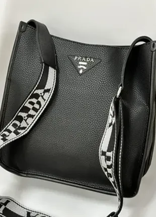 🔥 prada leather hobo bag black