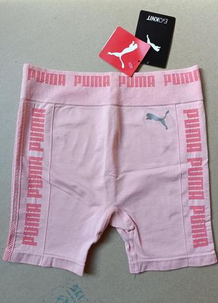 Бесшовные шорты puma training evoknit в мягком розовом цвете. новые с этикетками оригинал