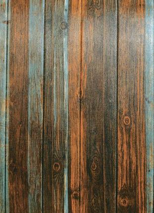 Самоклеющаяся декоративная 3d панель серо-коричневое дерево 700x700x6,5мм (086) sw-00000249