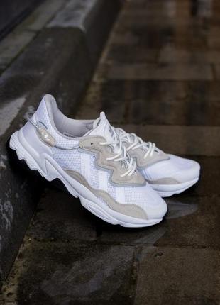 Мужские кроссовки adidas ozweego white/black