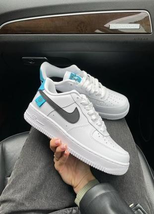 Женские кроссовки nike air force 1 ww gs blue fury