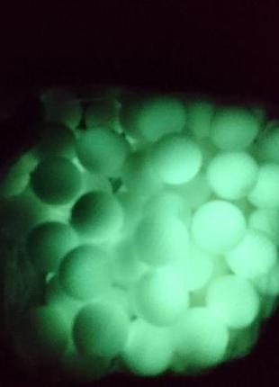 Кульки (патрони, кулі) для бластерів нерф райвал світяться у темряві 10 шт