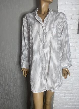 Ночная рубашка ночная ночная на пуговицах очень большого размера батал love to lounge, xxxxl 54-56р