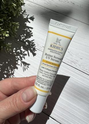 Kiehl's since 1851 mini better screen™ uv serum spf 50+ facial sunscreen with collagen peptide☀️☀️☀️ сонцезахисний засіб з колагеном і пептидами