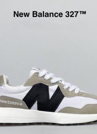 Жіночі кросівки new balance  327 grey white olive женские кроссовки нью беланс 327 серые оливковые с белым7 фото