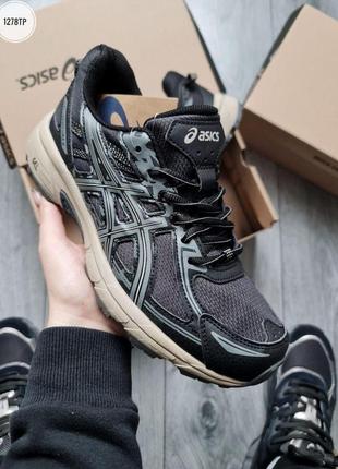 Мужские кроссовки asics gel venture 6 black khaki