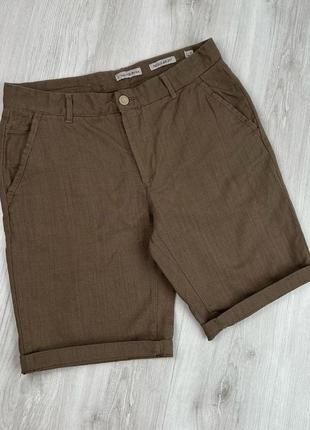 Крутые коричневые хаки классические базовые мужские шорты