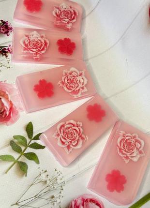 Подарочное мыло с маслом розы ручной работы