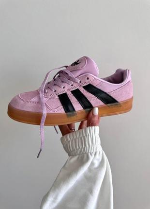 Женские кроссовки розовые adidas mark gonzales x aloha «one black eye&nbsp;» pink premium