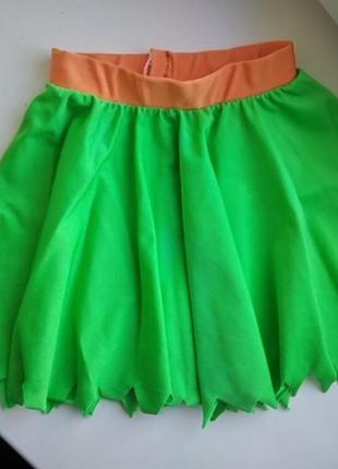 Юбка юбочка в садик 2-3 года морковка