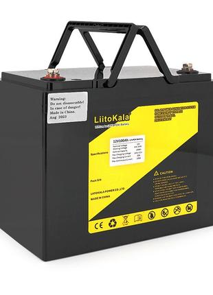 Аккумуляторная батарея liitokala lifepo4 12,0v 100ah (260*170*215mm), 9.5kg