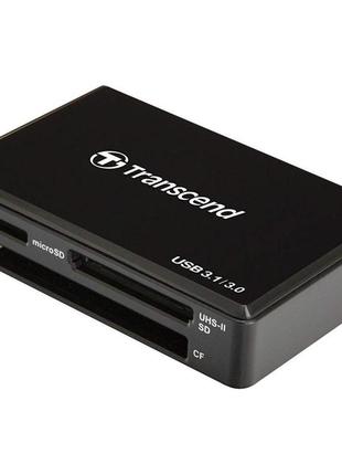 Зчитувач флеш-карт transcend usb 3.1 black (ts-rdf8k2)