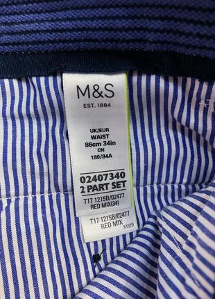 Мужские шорты хлопковые marks & spencer9 фото