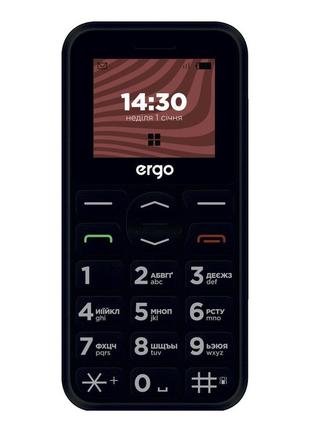 Мобільний телефон ergo r181 black