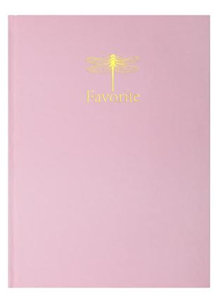 Канцелярська книга buromax а4 favourite, pastel, 96 аркушів, клітинка, рожева (bm.2400-410)