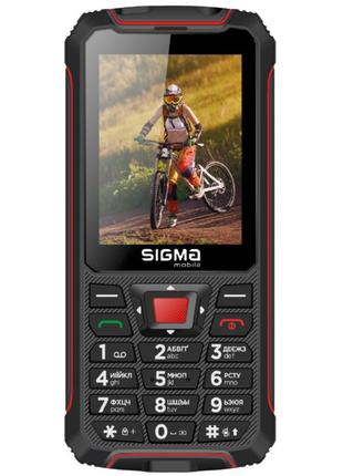Мобільний телефон sigma x-treme pr68 black red (4827798122129)