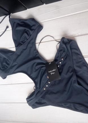 Новый серый слитный купальник hunkemoller плавки женское белье