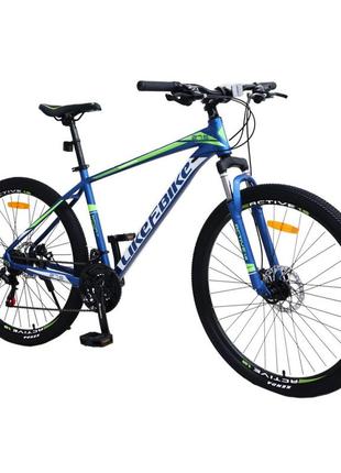 Велосипед взрослый 2-х колесный 27,5" a212701 like2bike active 1.0, синий матовый