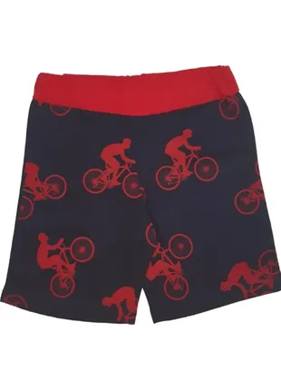 Шорти для хлопчика р 110-116 темно-синій із червоним велосипед туреччина