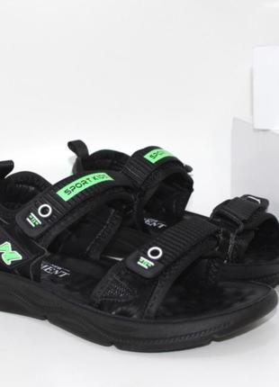 Підліткові босоніжки на двох липучках