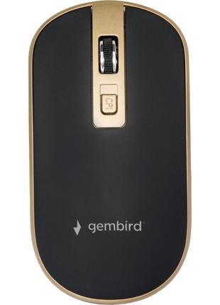 Мышка gembird musw-4b-06-bg wireless black-gold (musw-4b-06-bg)