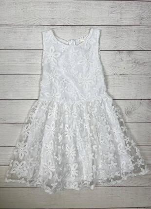 Біла святкова сукня від next, для  дівчинки 6 років 116 зріст.