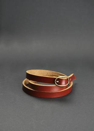 Кожаный браслет лента с пряжкой светло-коричневый blanknote арт. bn-br-9-k