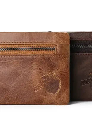 Мужской классический кошелек портмоне натуральная кожа коричневый кошелек для мужчин из кожи