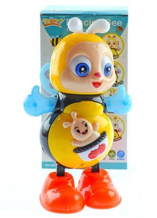 Музыкальная игрушка, пчелка танцующая, пчелка музыкальная, со светом