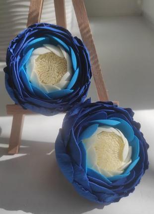 Резинки з синіми квітами beehandyman
